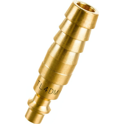 TITAN LOCK 1/2in, БРС серия D, ISO 6150 B, ниппель, хвост под рукав, латунь TL4DMH-B