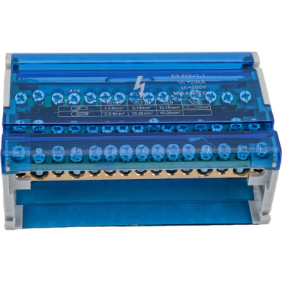 STEKKER Шины на DIN-рейку в корпусе (кросс-модуль) 4x15 3L+PEN LD505-415 39685