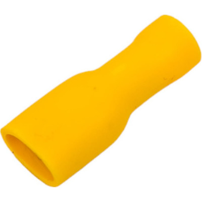 KLR KRD-5638 Наконечник плоский полностью изолированный с манжетой мама Желтый НУ=100шт 6605638
