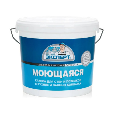 Эксперт Краска моющаяся супербелая 7кг 17369