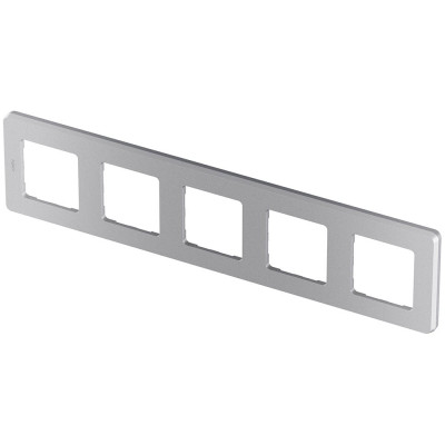 Legrand Рамка 5 постов Legrand Inspiria алюминий 673972