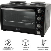 Электрическая печь Atlanta ATH-1410 black