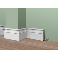 Плинтус МДФ белый окрашенный Стильный Дом Р003-16-090 v530170