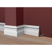 Плинтус МДФ белый окрашенный Стильный Дом 4 шт Р005-16-120 v530187