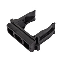 Крепеж-клипса для труб Урал ПАК черная, d25 мм, 100 шт. АТ-30125-100