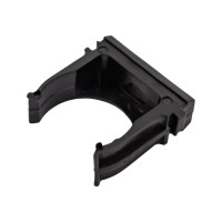 Крепеж-клипса для труб Урал ПАК черная, d25 мм, 100 шт. АТ-30125-100