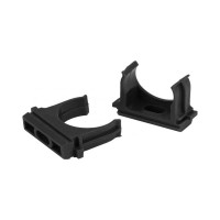 Крепеж-клипса для труб Урал ПАК черная, d40 мм, 30 шт. АТ-30140-030