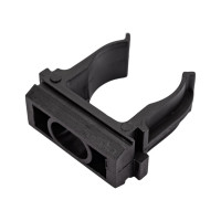 Крепеж-клипса для труб Урал ПАК черная, d20 мм, 100 шт. АТ-30120-100