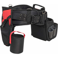 Пояс монтажника EKF с 3 сумками и разгрузочными ремнями C-15