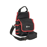 Поясная сумка монтажника EKF с крышкой и ремнем Professional C-14