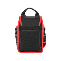 Поясная сумка монтажника EKF с крышкой и ремнем Professional C-14