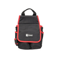 Поясная сумка монтажника EKF с крышкой и ремнем Professional C-14