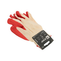 Рабочие перчатки EKF Master ЗАЩИТА с одинарным латексным обливом, 9 размер pe13lt-9-mas