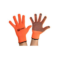 Рабочие утепленные перчатки EKF Professional точка, зима, с ПВХ-покрытием, 7 класс, 9 размер pe7ac-9-pro