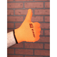 Рабочие утепленные перчатки EKF Professional точка, зима, с ПВХ-покрытием, 7 класс, 9 размер pe7ac-9-pro