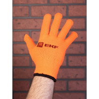Рабочие утепленные перчатки EKF Professional точка, зима, с ПВХ-покрытием, 7 класс, 9 размер pe7ac-9-pro