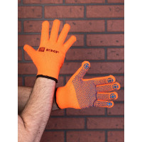 Рабочие утепленные перчатки EKF Professional точка, зима, с ПВХ-покрытием, 7 класс, 9 размер pe7ac-9-pro