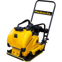Бензиновая виброплита Masalta Dinking DK168, 6,5 л.с., 83 кг, бак, колеса, рама, коврик, MSR90-2 ВИБ173