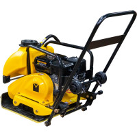 Бензиновая виброплита Masalta Dinking DK168, 6,5 л.с., 83 кг, бак, колеса, рама, коврик, MSR90-2 ВИБ173