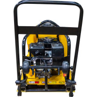 Бензиновая виброплита Masalta Dinking DK168, 6,5 л.с., 83 кг, бак, колеса, рама, коврик, MSR90-2 ВИБ173