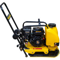 Бензиновая виброплита Masalta Dinking DK168, 6,5 л.с., 83 кг, бак, колеса, рама, коврик, MSR90-2 ВИБ173