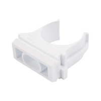 Крепеж-клипса для труб Урал ПАК белая, d20 мм, 10 шт. АТ-20120-010