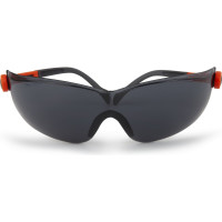 Защитные открытые очки Jeta Safety с регулировкой дужек, дымчатые линзы JSG2711-S
