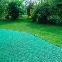 Покрытие для дорожек модульное универсальное ГеоПластБорд 330x330x10 мм, зеленое, 27 шт, зеленый УМП_330.330.10_з_27