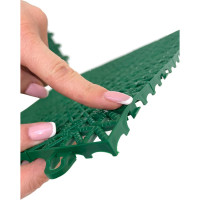 Покрытие для дорожек модульное универсальное ГеоПластБорд 330x330x10 мм, зеленое, 27 шт, зеленый УМП_330.330.10_з_27