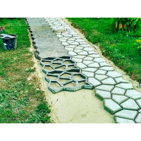 Форма для изготовления садовых дорожек ГеоПластБорд 50x50x6 см, 2 шт, черный ФИЗ_50.50.6_2