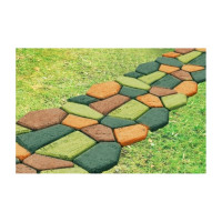 Форма для изготовления садовых дорожек ГеоПластБорд 50x50x6 см, 2 шт, черный ФИЗ_50.50.6_2