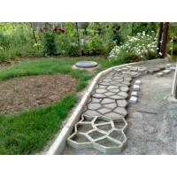 Форма для изготовления садовых дорожек ГеоПластБорд 50x50x6 см, 2 шт, черный ФИЗ_50.50.6_2