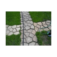 Форма для изготовления садовых дорожек ГеоПластБорд 50x50x6 см, 2 шт, черный ФИЗ_50.50.6_2