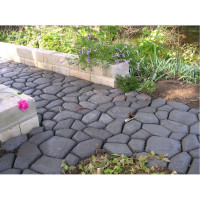 Форма для изготовления садовых дорожек ГеоПластБорд 50x50x6 см, 2 шт, черный ФИЗ_50.50.6_2