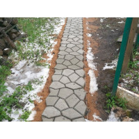 Форма для изготовления садовых дорожек ГеоПластБорд 50x50x6 см, 2 шт, черный ФИЗ_50.50.6_2