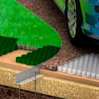 Газонная решетка ГеоПластБорд 544x344x34 мм, 6 шт., зеленая ГР_544.336.34_6