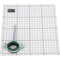 Комплект MAYER сантех. хомут со шпилькой 8x80 и дюбелем д/труб 1" (32-35 мм), гайка М8 14 0100 1/14 0100 18