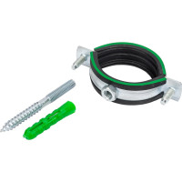 Комплект MAYER сантех. хомут со шпилькой 8x80 и дюбелем д/труб Ф55 (53-58 мм), гайка М8 14 0550 1/14 0550 18