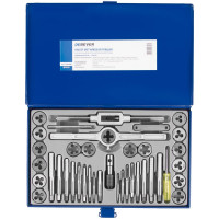 Набор метчиков и плашек Debever Machining Solutions М3 -12, 4-40 - 1/8NPT27, 60 предметов, метр/дюйм резьба DB-S-TD5060