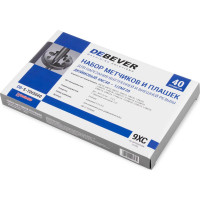Набор метчиков и плашек Debever Machining Solutions М3 -12, 4-40 - 1/8NPT27, 60 предметов, метр/дюйм резьба DB-S-TD5060
