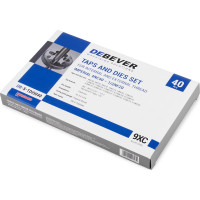 Набор метчиков и плашек Debever Machining Solutions М3 -12, 4-40 - 1/8NPT27, 60 предметов, метр/дюйм резьба DB-S-TD5060