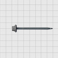 Кровельный саморез МЕТАЛЛСЕРВИС 4.8x70, RAL 7024, 100 шт. 1220580