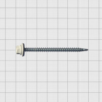Кровельный саморез МЕТАЛЛСЕРВИС 4.8x70, RAL 9003, 100 шт. 1220585