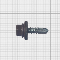 Кровельный саморез МЕТАЛЛСЕРВИС 5.5x19, RAL 8017, 100 шт. 1220594