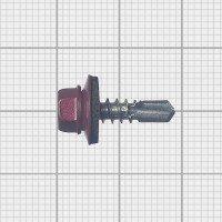 Кровельный саморез МЕТАЛЛСЕРВИС 5.5x19, RAL 3005, 100 шт. 1220589