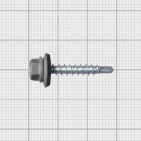 Кровельный саморез МЕТАЛЛСЕРВИС 4.8x29, RAL 7024, 200 шт. 1220551