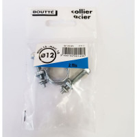 Двойной стальной хомут Boutte 12 мм, 2 шт. 0201495