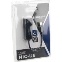 Сетевой адаптер Gembird Ethernet Type-C - Fast Ethernet adapter, NIC-U6