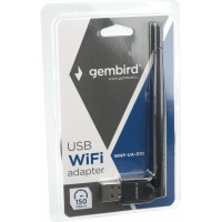 Сетевой адаптер WiFi Gembird 150 Мбит, USB, 802.11b/g/n, WNP-UA-010