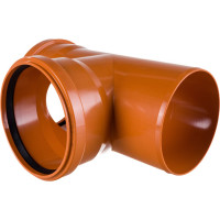 Тройник наружной канализации ХЕМКОР 160160 мм 87 градусов 2491093 0 6308